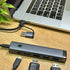 BASEUS - ADAPTADOR HUB ULTRAJOY 4 EN 1 PORT HUB AIR SPACE GREY 5GBPS DATA TRANSFER MACBOOK